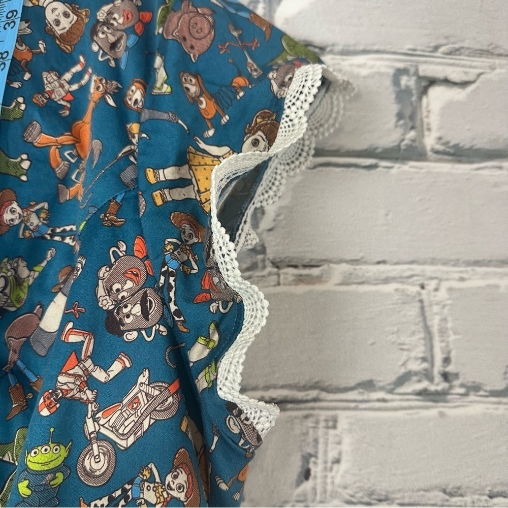 Disney The Dress Shop Toy Story 4 Dress Blue Lace Trim Midi Size 3x - Picture 8 of 14